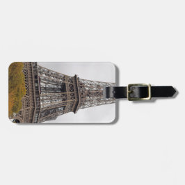 Etiqueta de equipaje de la torre Eiffel de París