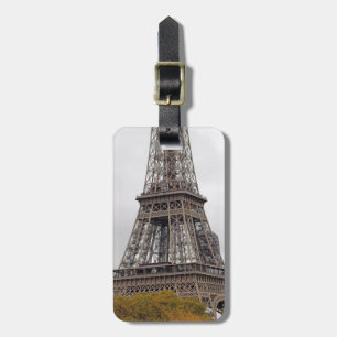 Etiqueta de equipaje de la torre Eiffel de París