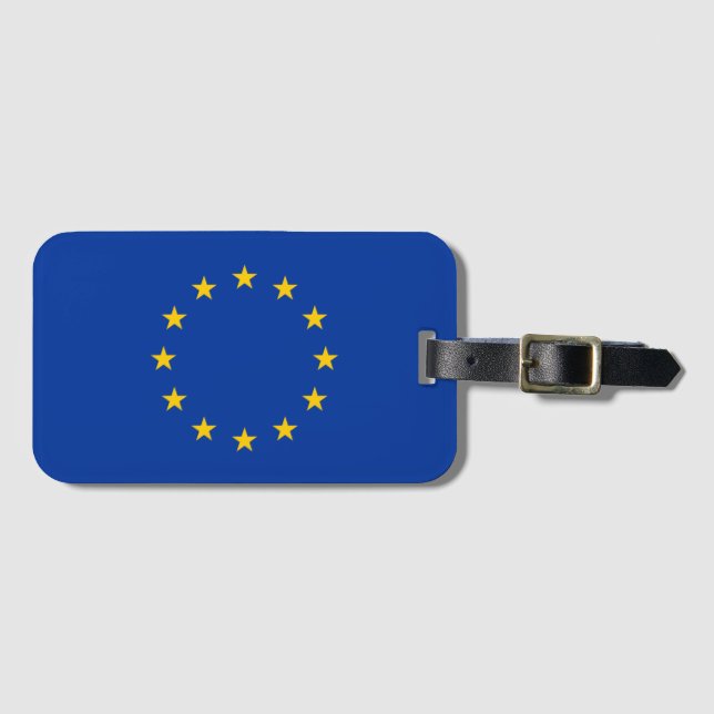 Etiqueta de equipaje de la Unión Europea (Anverso horizontal)