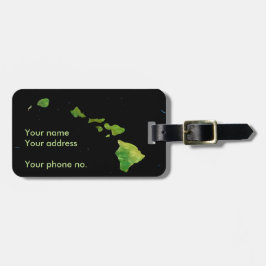 Etiqueta de equipaje de las Islas Hawaii