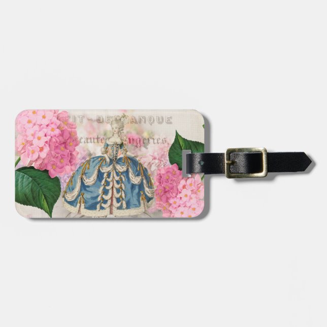 Etiqueta de equipaje de Marie Antoinette Princess (Frente Horizontal)
