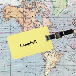 Etiqueta de equipaje de nombre personalizado amari