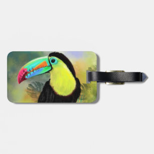 Etiqueta de equipaje de pájaro Toco Toucan