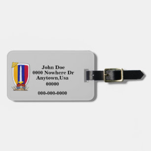 Etiqueta de equipaje de parche de guerra de Vietna