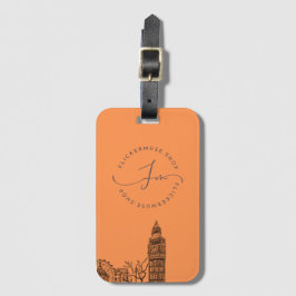 Etiqueta de equipaje de parpadeo (Naranja)