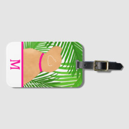 Etiqueta de equipaje de perro negro de la Isla de 