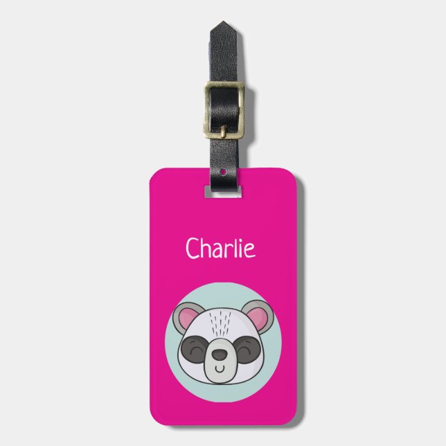 Etiqueta de equipaje de personalizable con Persona (Frente Vertical)