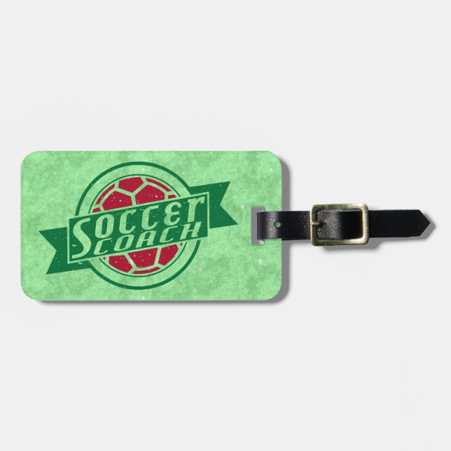 Etiqueta de equipaje de Personalizable de entrenad (Frente Horizontal)