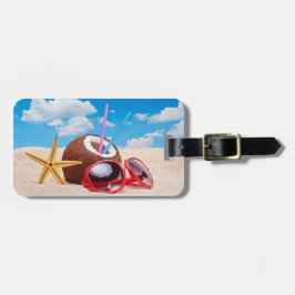 Etiqueta de equipaje de playa