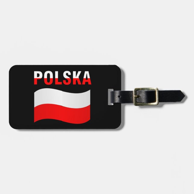 Etiqueta de equipaje de Polska (Frente Horizontal)