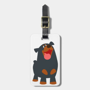 Etiqueta de equipaje de Rottweiler Personalizado a