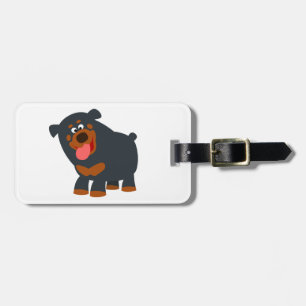 Etiqueta de equipaje de Rottweiler Personalizado d