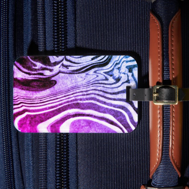 etiqueta de equipaje de suminagashi (Anverso In Situ 4)