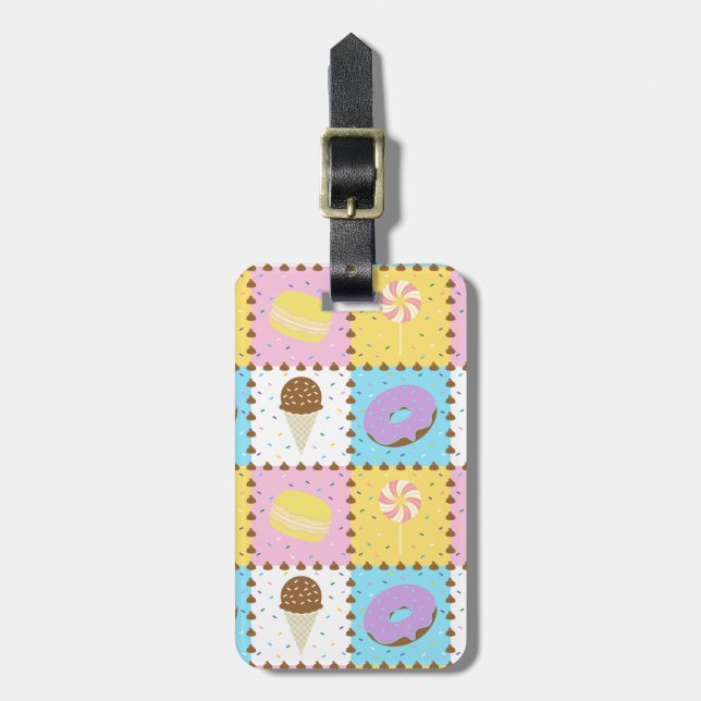 Etiqueta de equipaje de Sweet Cravings (Frente Vertical)