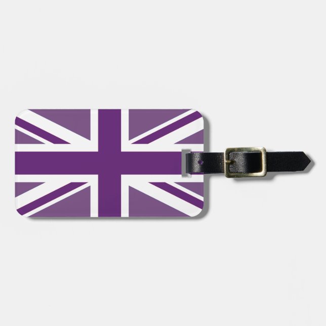 Etiqueta de equipaje de Union Jack (Frente Horizontal)