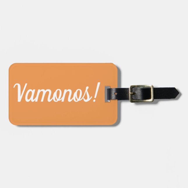 Etiqueta de equipaje de Vamonos (Frente Horizontal)