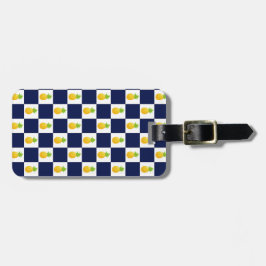 Etiqueta de equipaje de verificación de piña