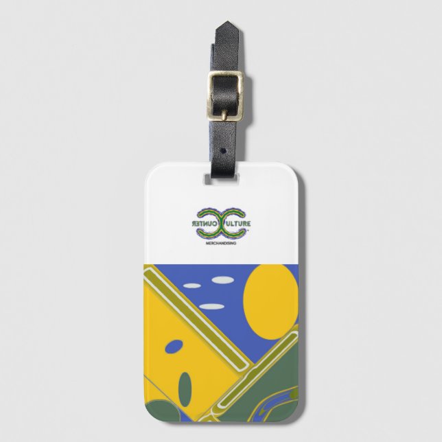 Etiqueta de equipaje de viaje (Anverso vertical)