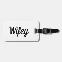 Etiqueta de equipaje de Wifey