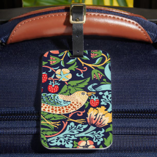 Etiqueta de equipaje de William Morris Strawberry