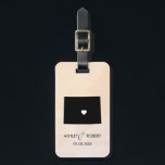 Etiqueta de equipaje del Boda del mapa de Colorado<br><div class="desc">Estas etiquetas de equipaje de estado hacen las etiquetas de regalo perfectas para el boda o las etiquetas de las bolsas de bienvenida. Agarra su regalo en lugar de una típica etiqueta de regalo de papel, y lo pueden usar durante meses y años por venir. Las etiquetas tienen un fondo...</div>