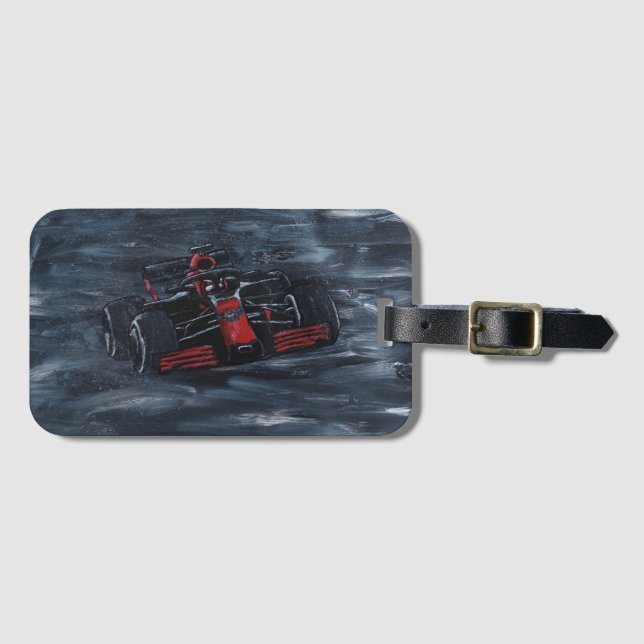 Etiqueta de equipaje del coche de Carreras (Anverso horizontal)