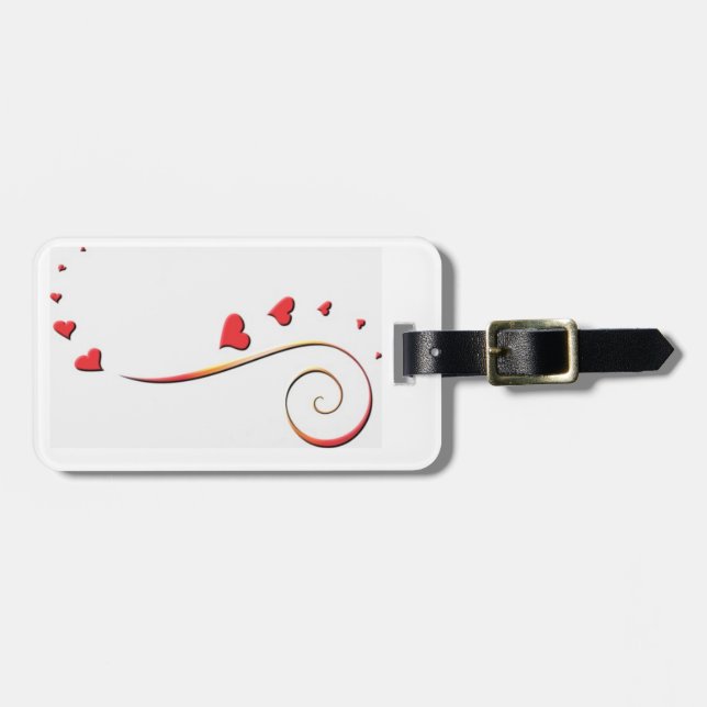 ***ETIQUETA DE EQUIPAJE DEL CORAZÓN*** / ETIQUETA  (Frente Horizontal)