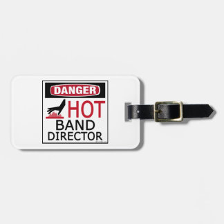 Etiqueta de equipaje del director de banda calient