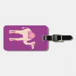 Etiqueta de equipaje del personalizado de camello 