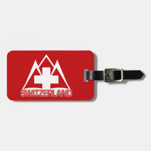 Etiqueta de equipaje del personalizado de SUIZA