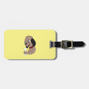 Etiqueta de equipaje del personalizado del cachorr