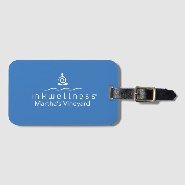 Etiqueta de equipaje del Personalizado Inkwellness (Anverso horizontal)