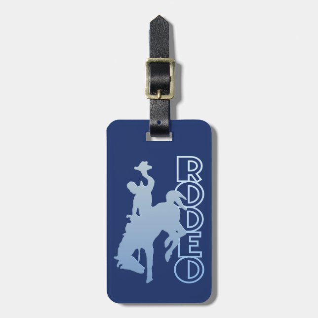 Etiqueta de equipaje del personalizado RODEO (Frente Vertical)
