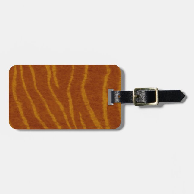 Etiqueta de equipaje del tigre del personalizado (Frente Horizontal)