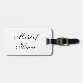 Etiqueta de equipaje "doncella de honor"