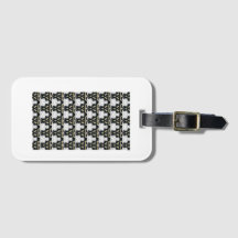 Etiqueta De Equipaje En Blanco Y Negro