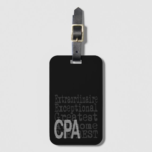Etiqueta de equipaje extraordinaria de CPA (Anverso vertical)