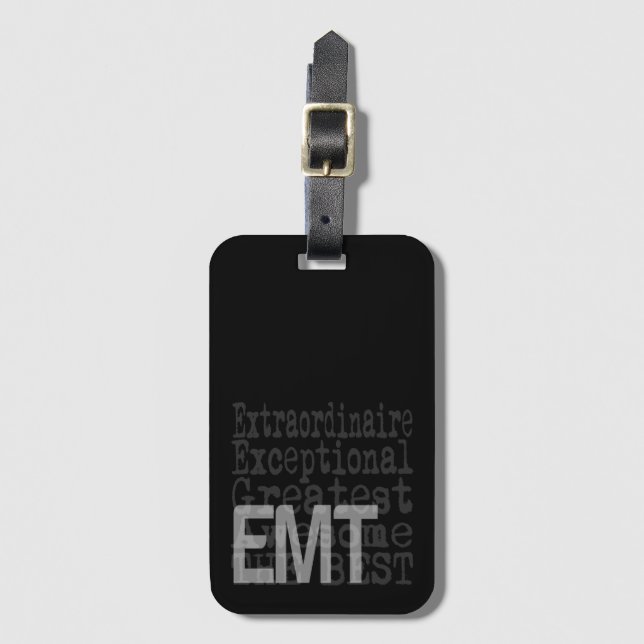 Etiqueta de equipaje extraordinaria de EMT (Anverso vertical)