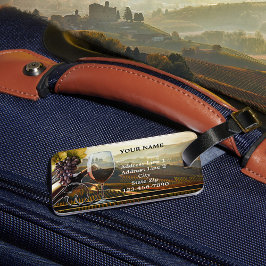 Etiqueta de equipaje Feliz Viento Temático