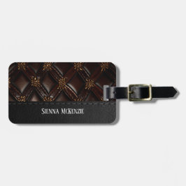 Etiqueta de equipaje Grabado en relieve de época s