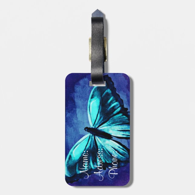 Etiqueta de equipaje/mariposa (Atrás Vertical)