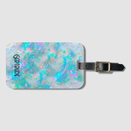 etiqueta de equipaje opal de gemstone