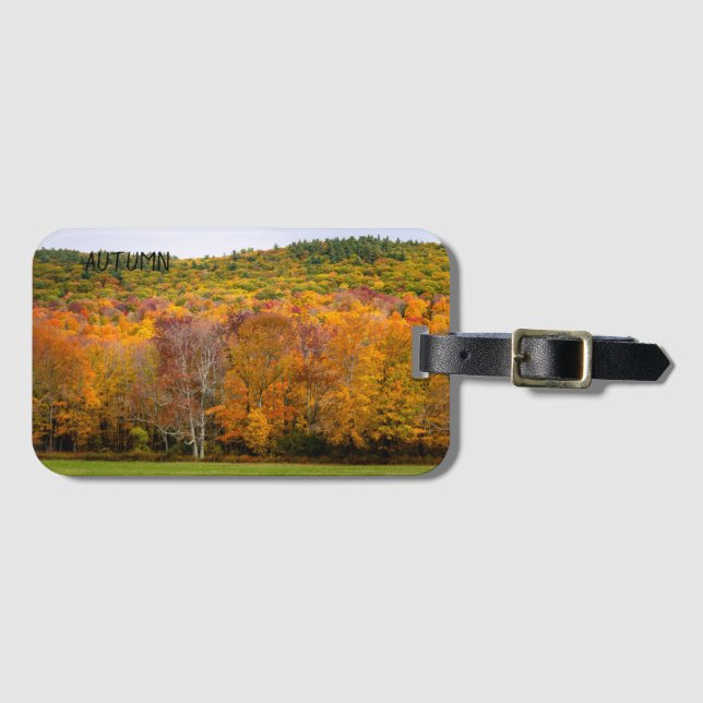 Etiqueta de equipaje "Otoño" (Anverso horizontal)