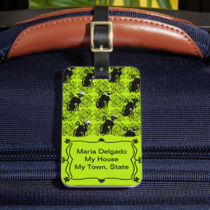 Etiqueta de equipaje para gatos profesionales