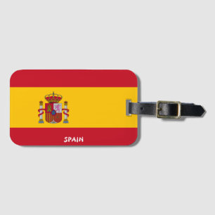 Etiqueta de equipaje patriótico de bandera naciona