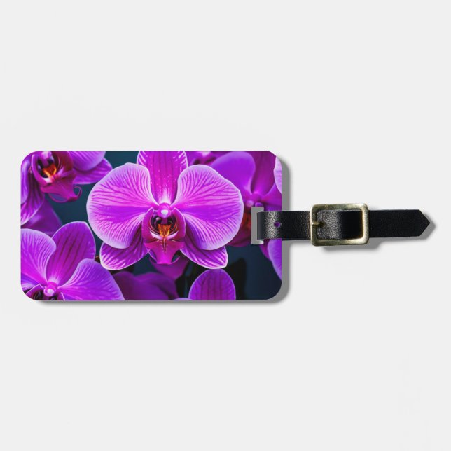 Etiqueta de equipaje Perfectamente Purple Orquid (Frente Horizontal)