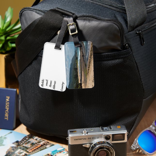 Etiqueta de equipaje personalizada (Anverso & Reverso)