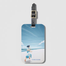 Etiqueta de equipaje personalizada Arte japonés ca