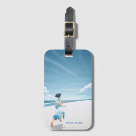 Etiqueta de equipaje personalizada Arte japonés ca