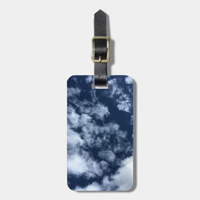 Etiqueta de equipaje personalizada - cielo (Frente Vertical)